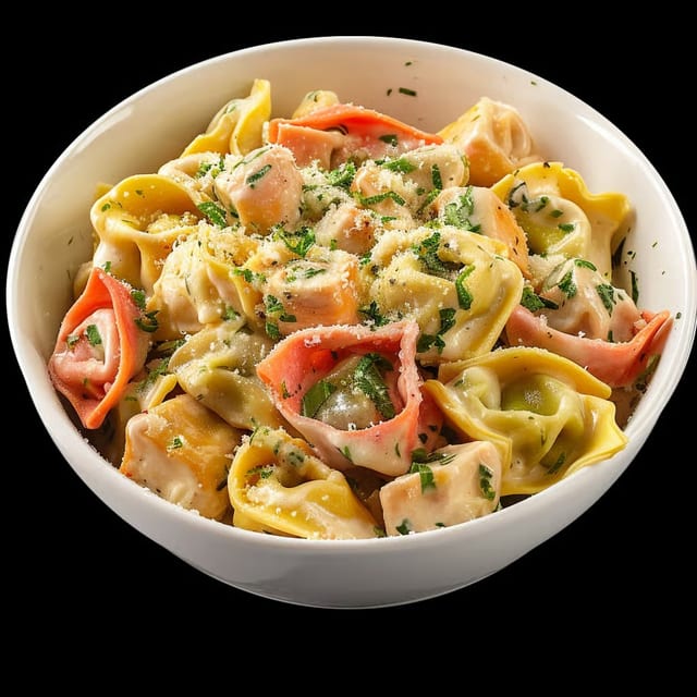 Fresh Tri-Color Cheese Tortellini.